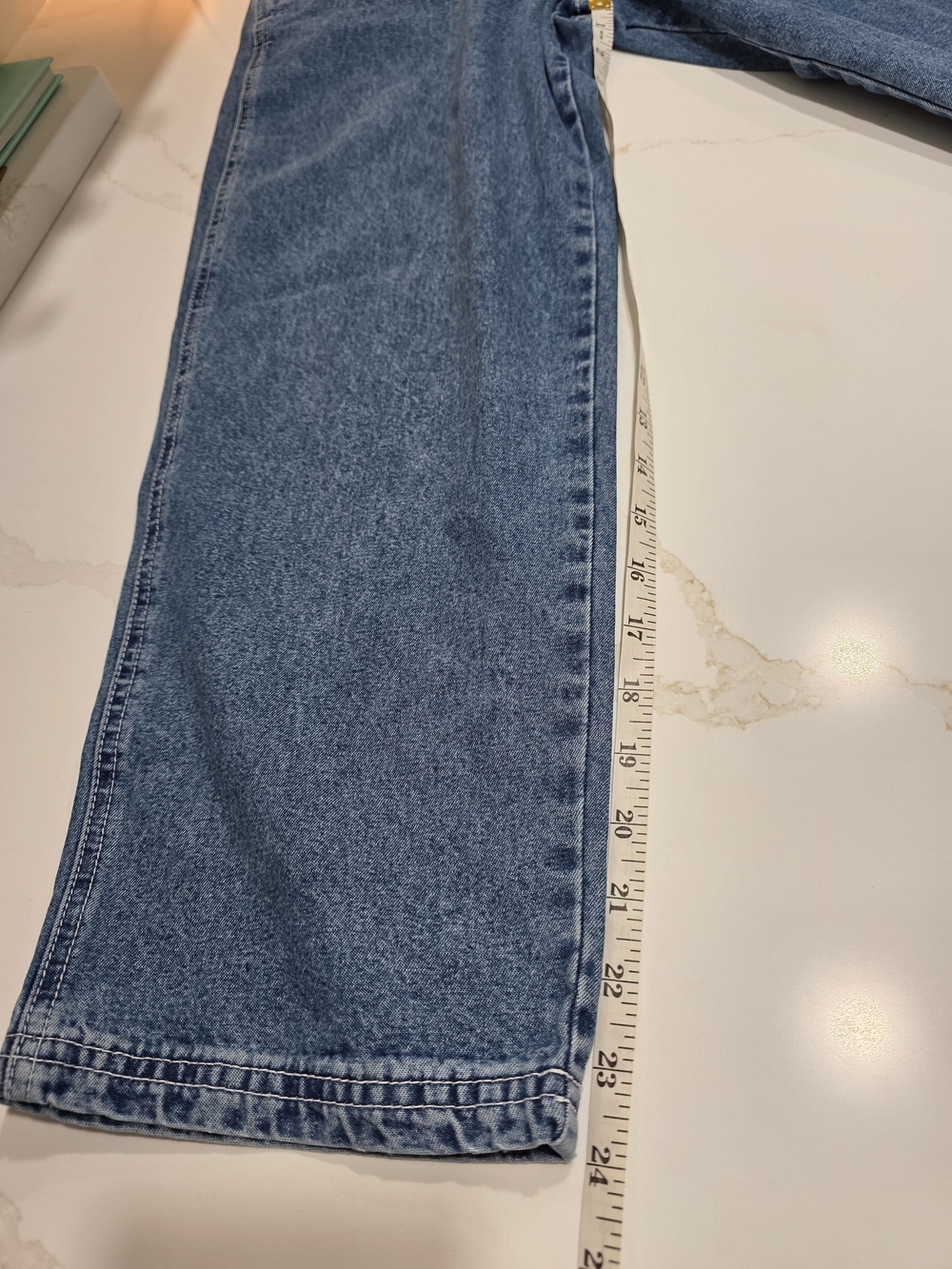 NWT!! BACK TO SCHOOL. Arizona Jean Company Blue Denim Overalls GIRLS MEDIUM. - Picture 6 of 16